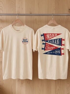 Noah Kahan Wrigley Field Exclusive 2026 T-shirt off white